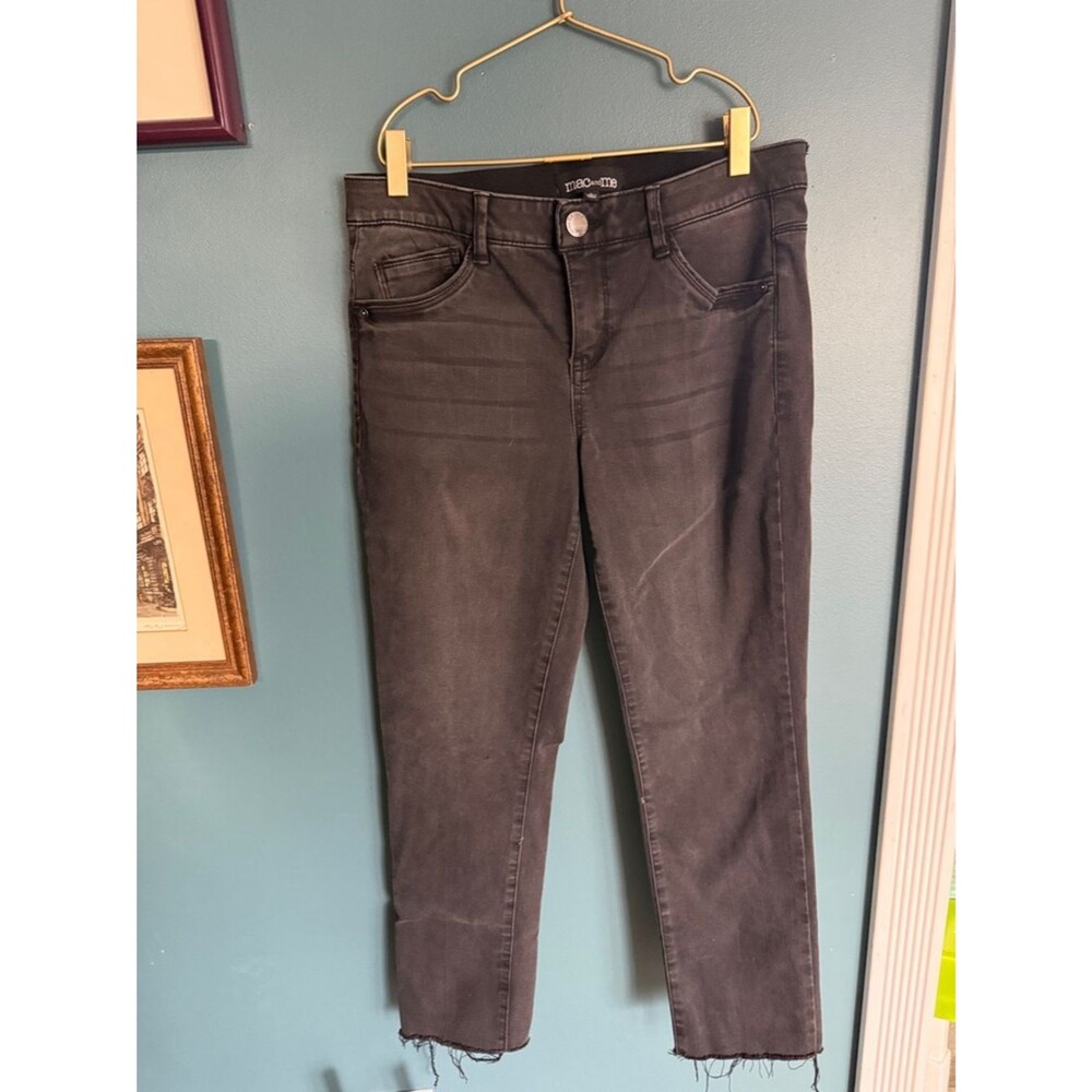 Maeve Black Cropped Ankle Jeans